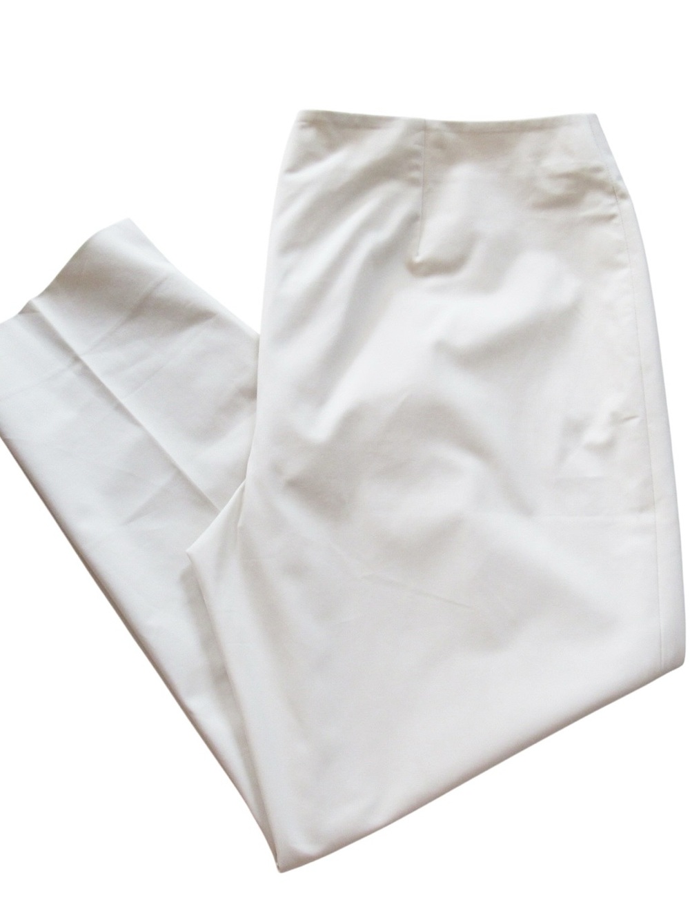 Lafayette 148 New York Stanton Pants 18 Raffia Khaki Cropped Smooth Office